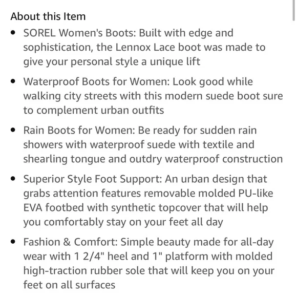 Sorel Lennox Lace Cozy Blackened Brown waterproof suede boots - Picture 3 of 14